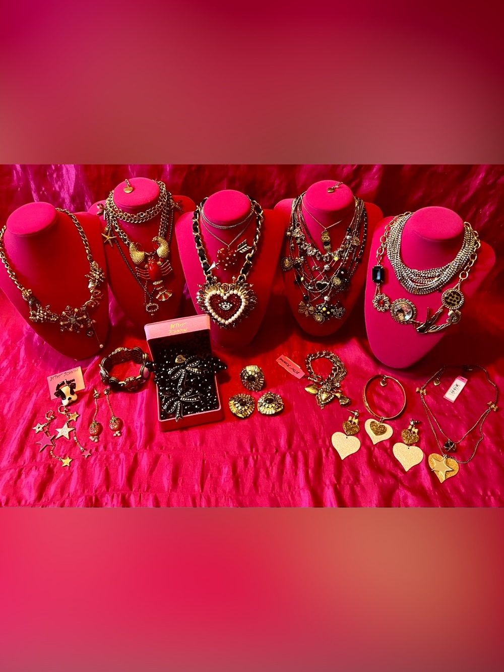 Betsey Johnson Huge Jewelry Bundle Lot